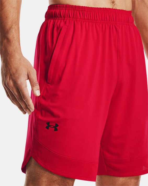 Men's UA Training Stretch Shorts in Red image number 3